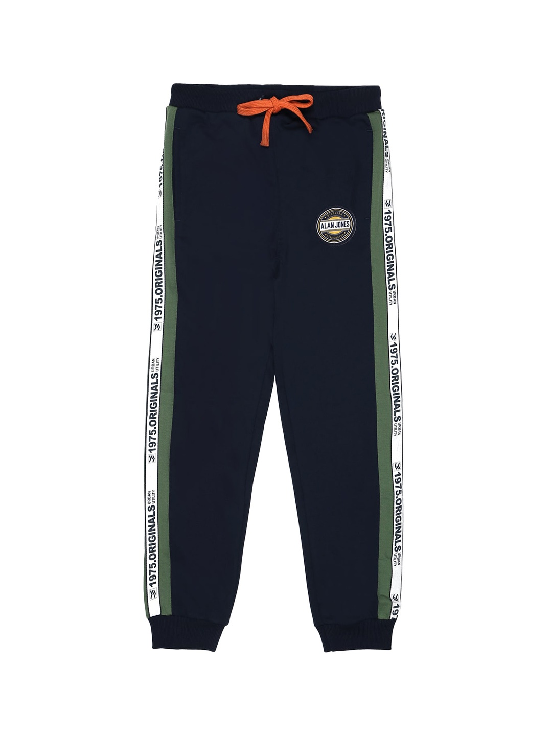 

Alan Jones Boys Navy Blue Striped Joggers