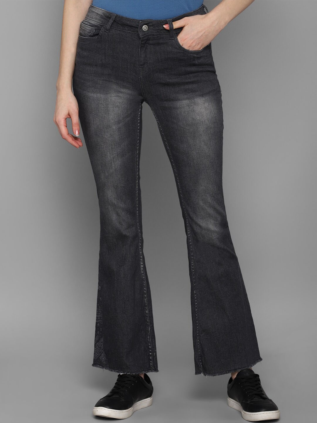 

Allen Solly Woman Women Grey Heavy Fade Jeans