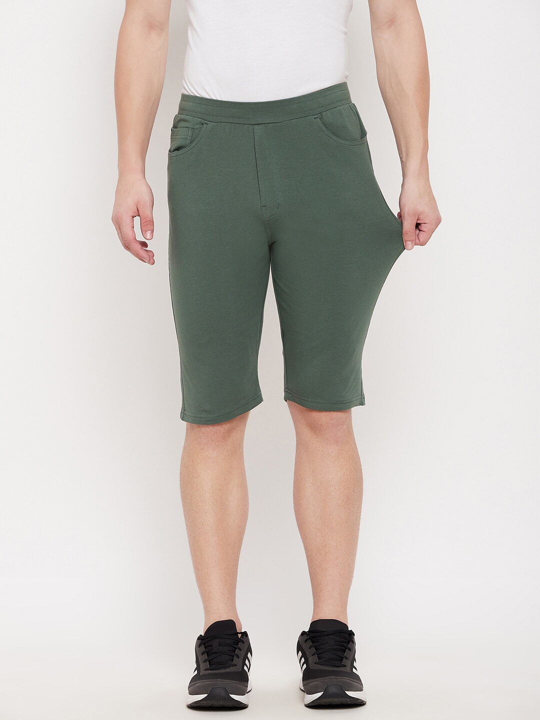 

Okane Men Olive Green Lounge Shorts