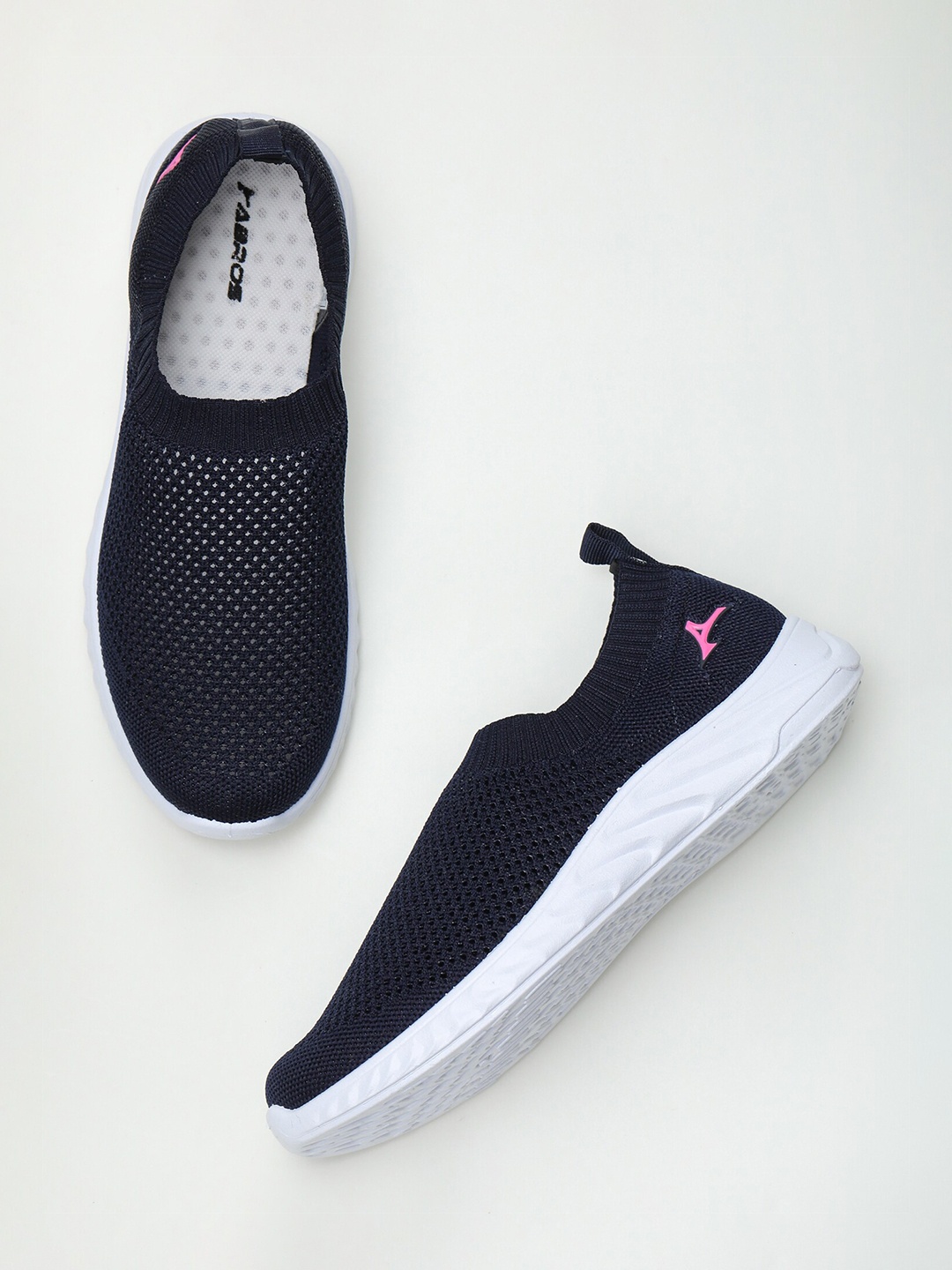 

ABROS Women Navy Blue Mesh Walking Shoes