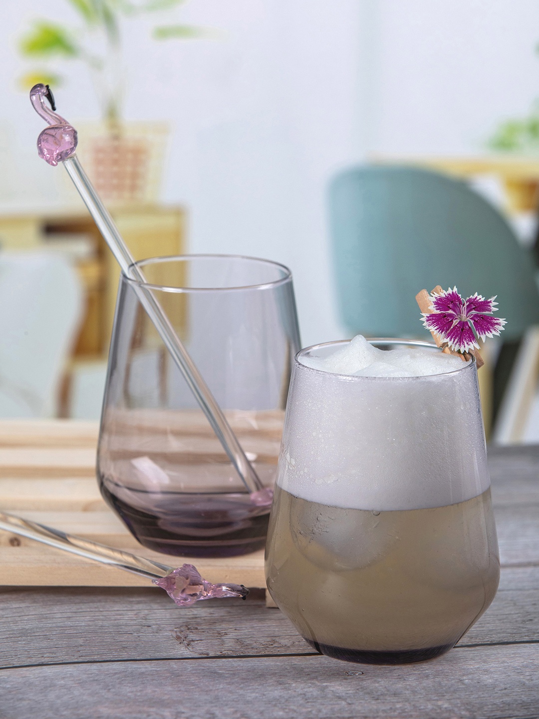 Pasabahce Set Of 6 Transparent Solid Glass Bar and Drinkware
