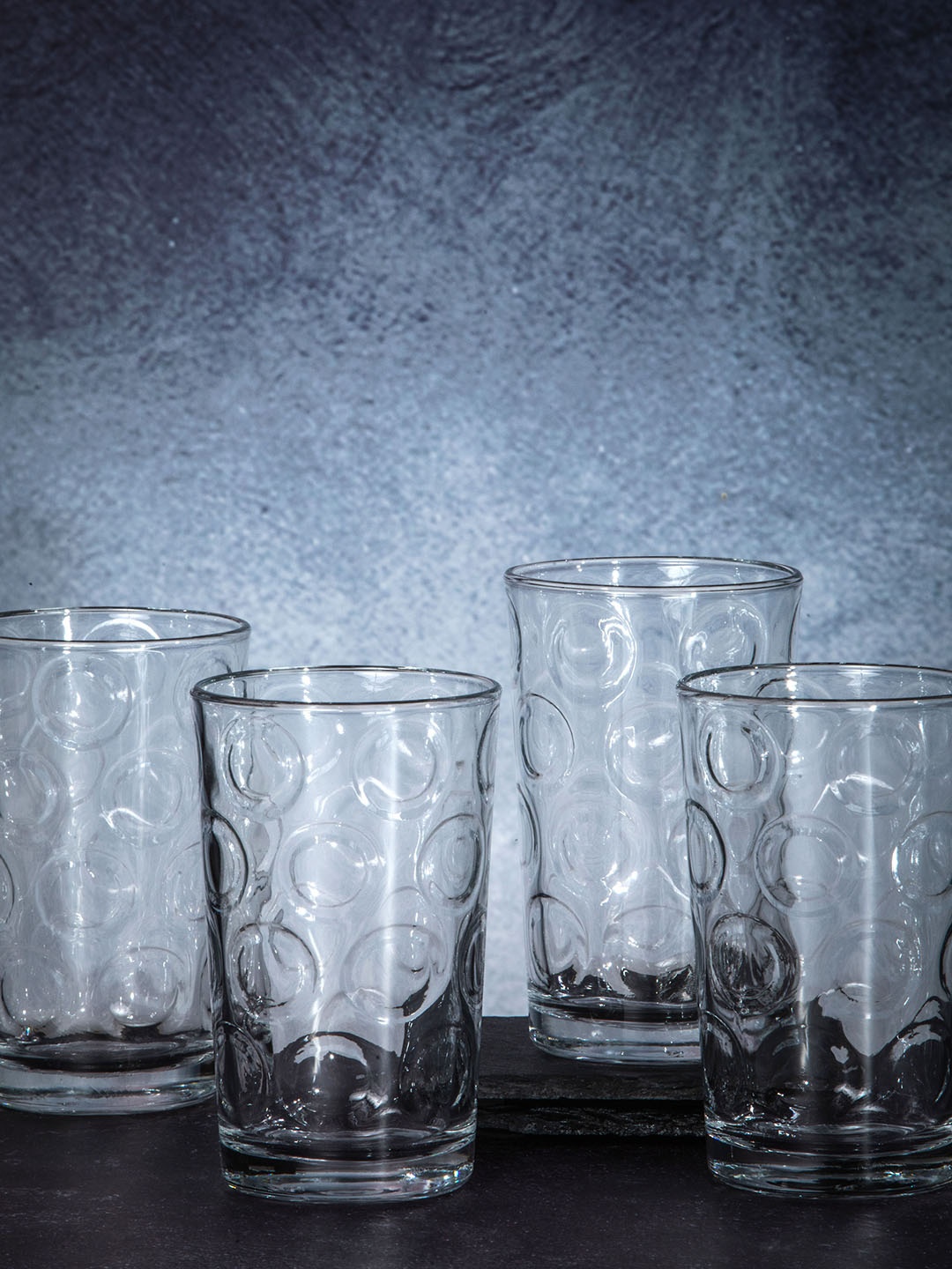 

Roxx Set Of 6 Transparent Solid Glass Bar and Drinkware