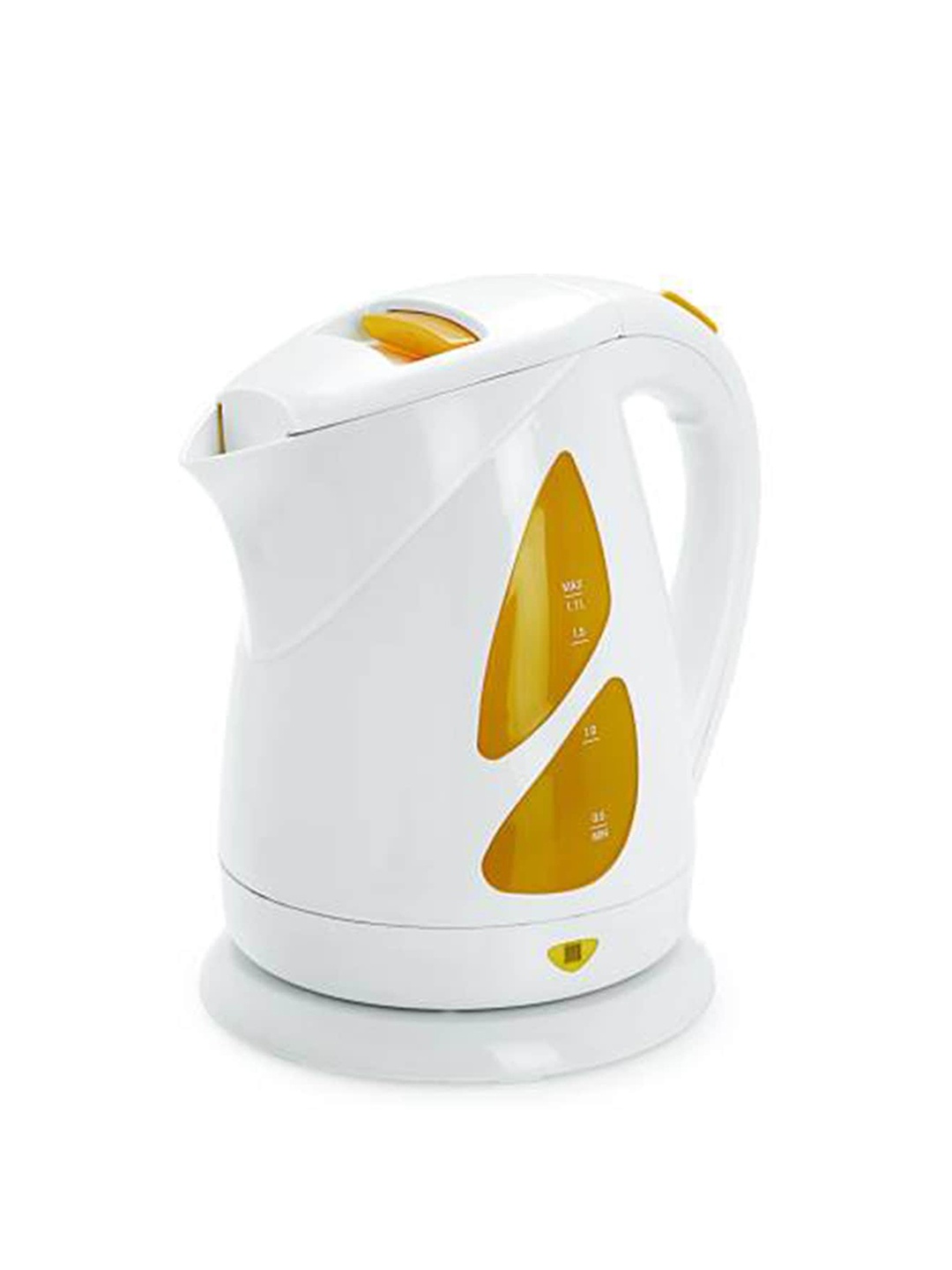 

Eslite White & Mustard Solid 1500W BPA Free Electric Kettle 1.7 L