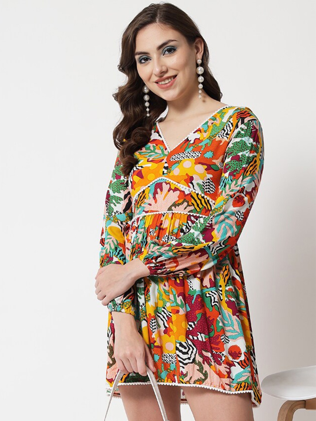 

The Dry State Multicoloured Floral Mini Dress, Multi