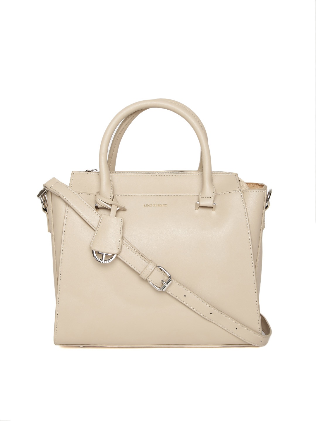 

Lino Perros Beige Handbag with Sling Strap