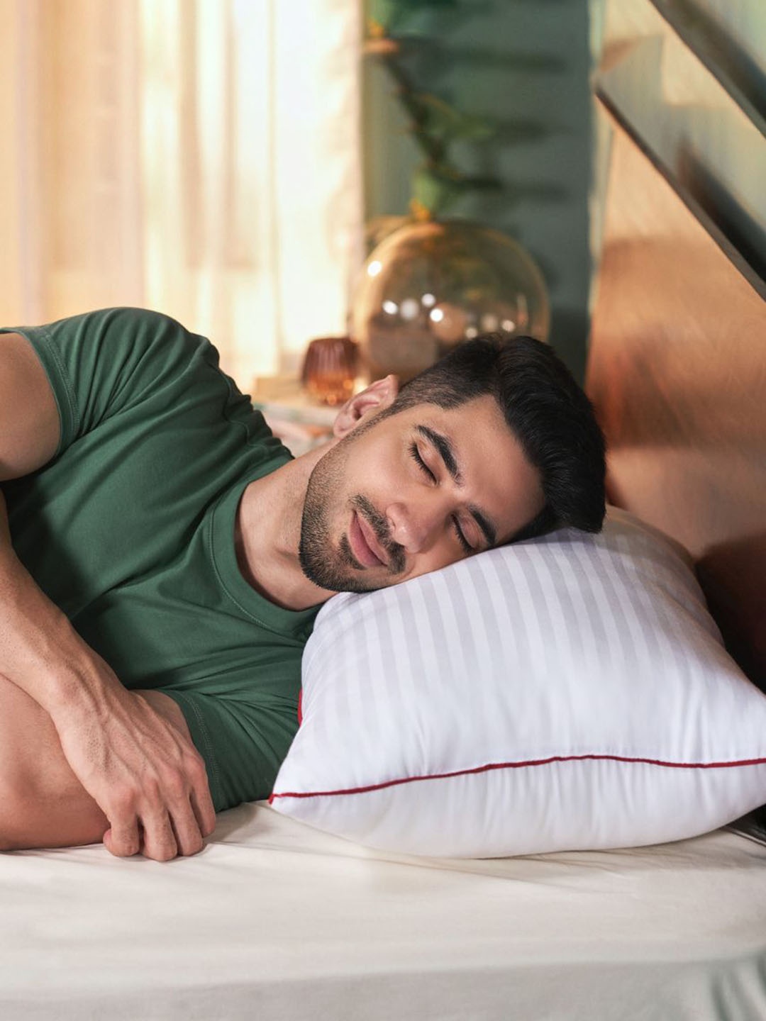 

Duroflex Happy Soft Lightweight High Quality Fibre Pillow Neck Support Comfort, Red