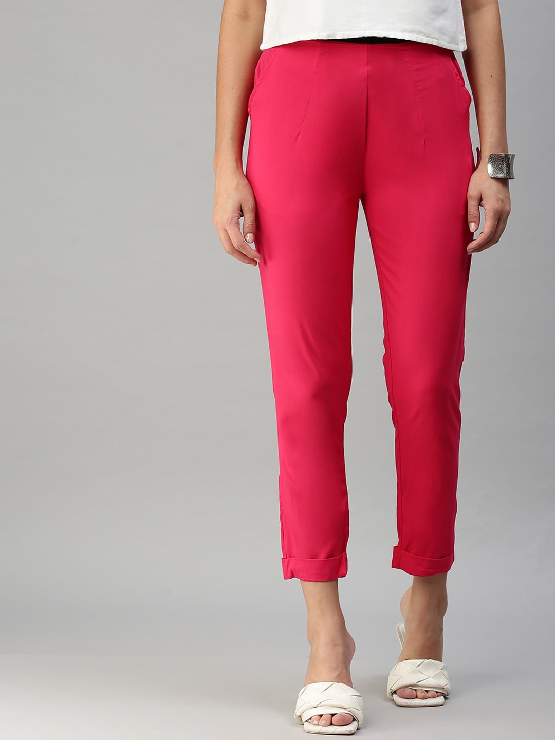 

De Moza Women Pink Trousers