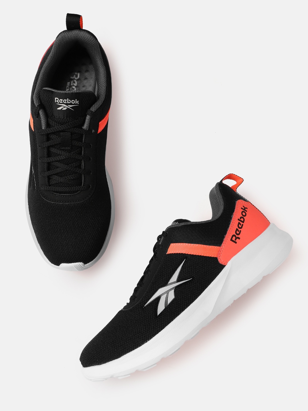 

Reebok Men Woven Design Emergo Runner Running Shoes, Black