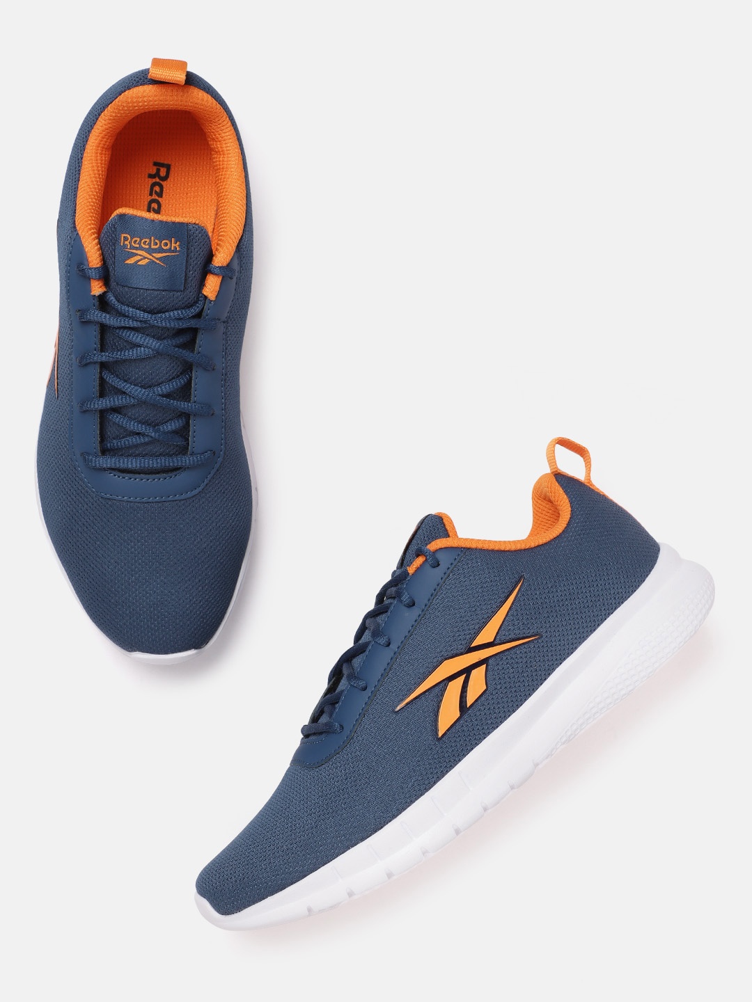 

Reebok Men Woven Design Stride Runner Shoes, Blue