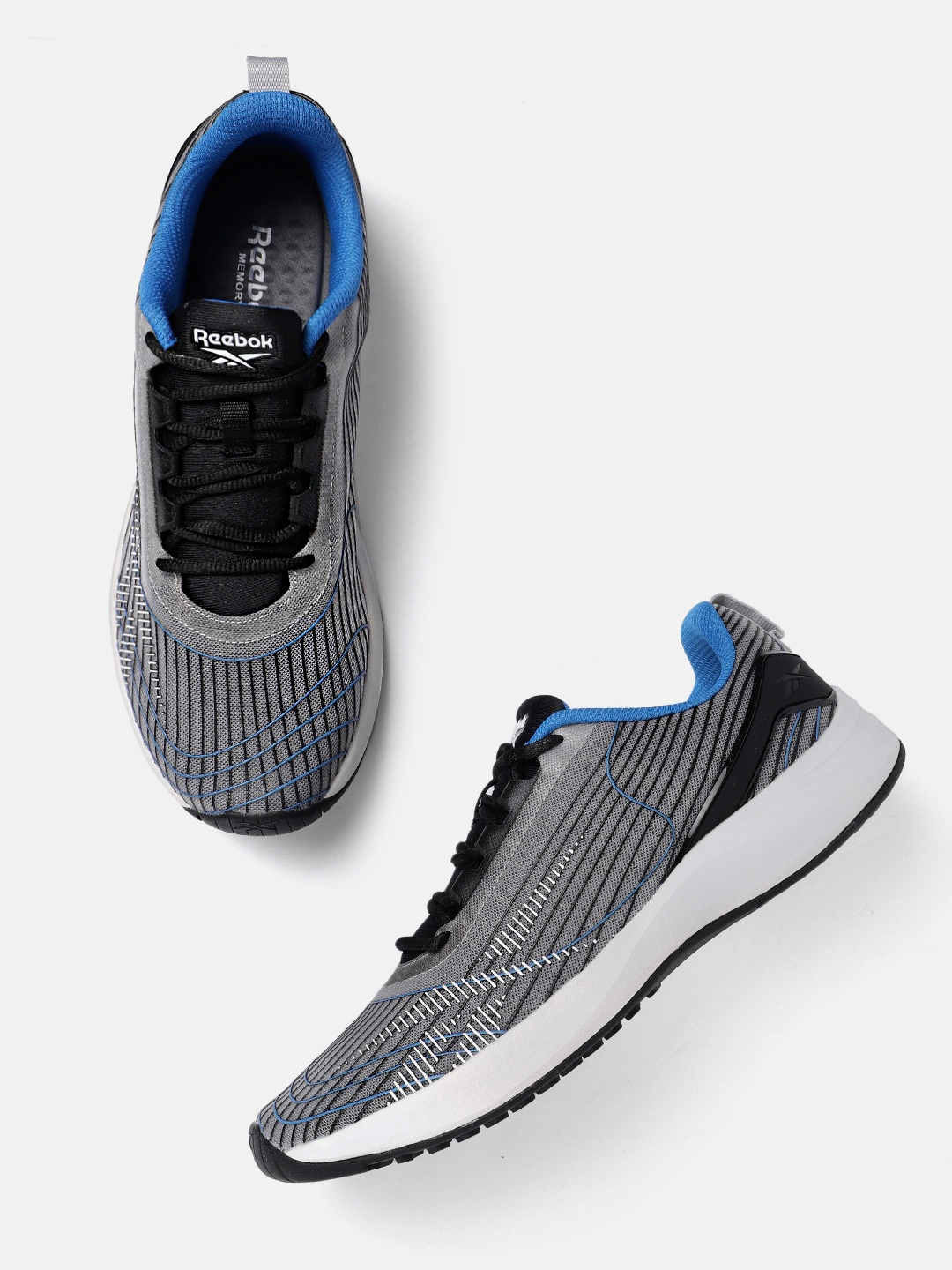 

Reebok Men Textured Pursuit Runner Shoes, Grey