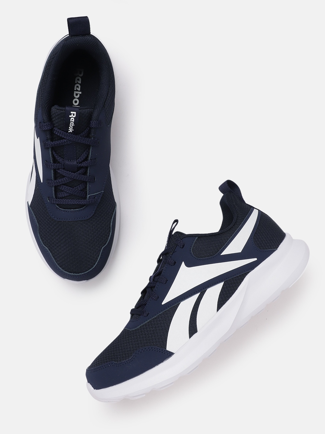 

Reebok Men Woven Design Sprinter Running Shoes, Navy blue