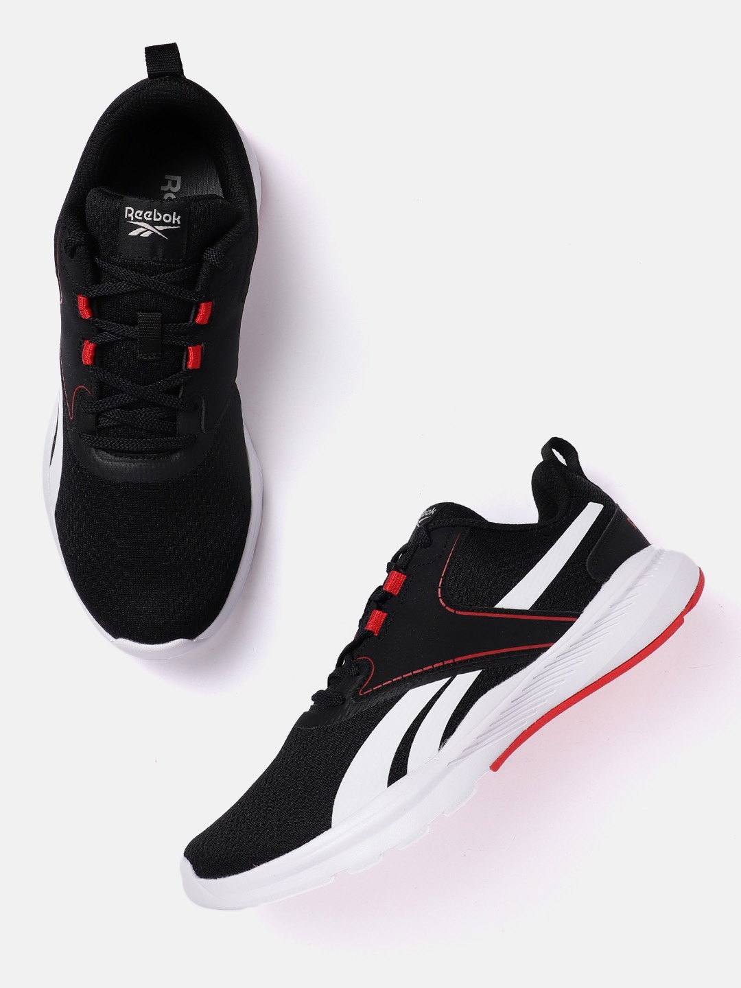 

Reebok Men Woven Design Rush Road 2.0 Running Shoes, Black