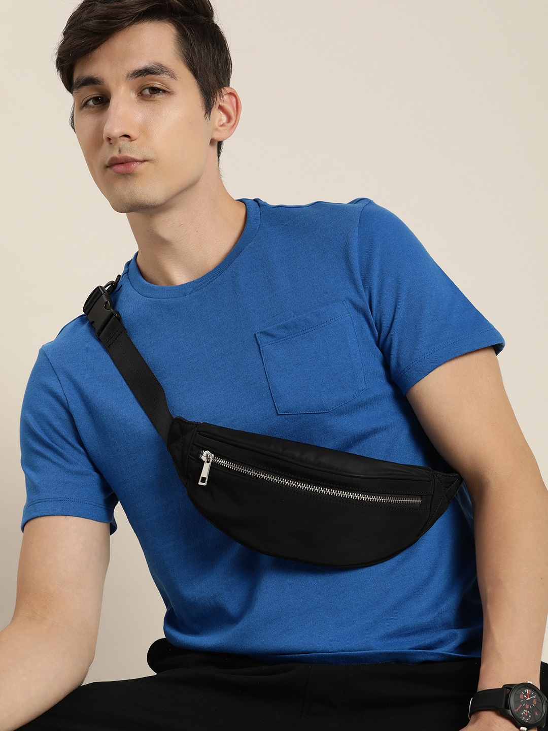 

encore by INVICTUS Men Blue T-shirt