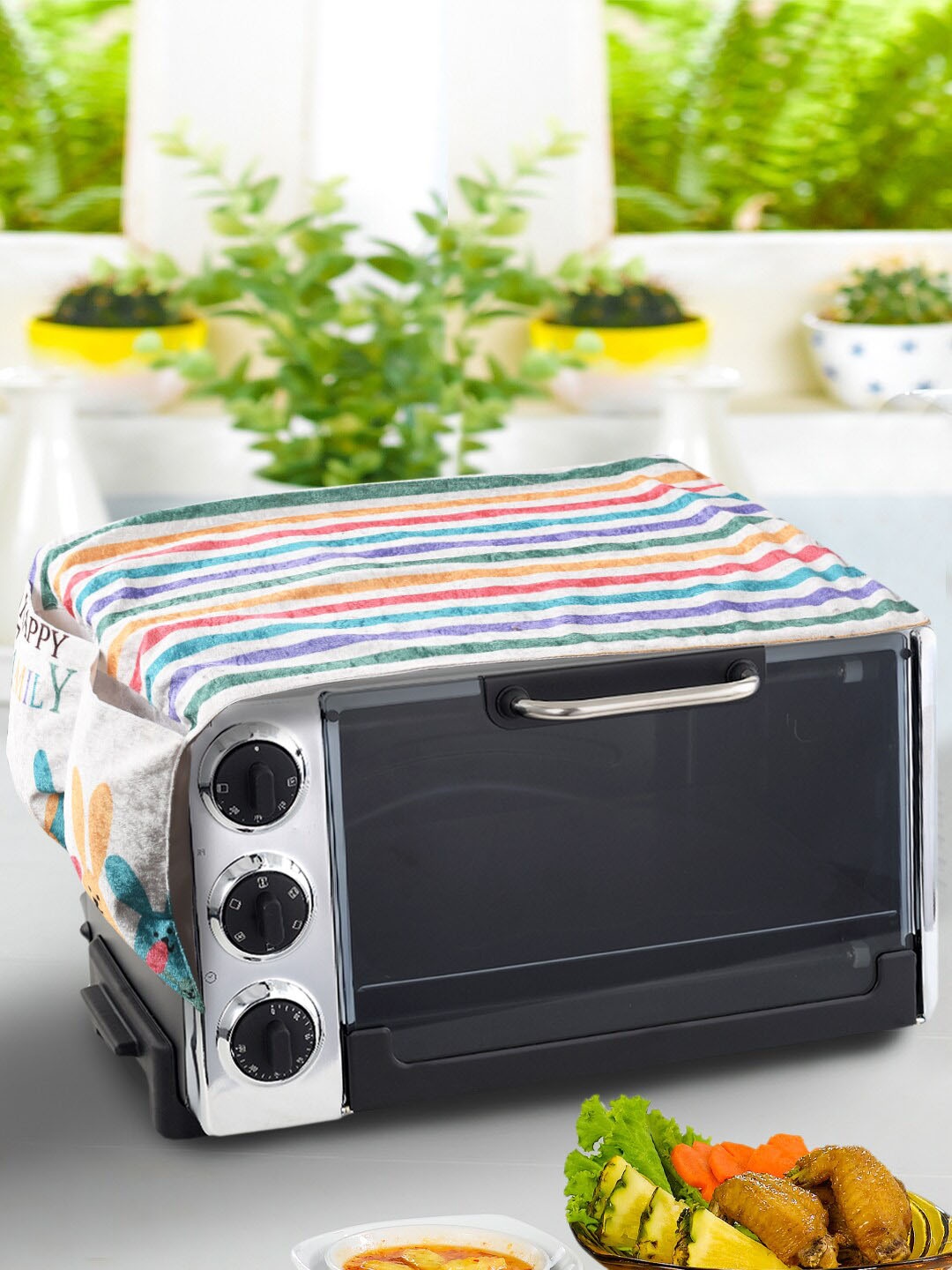 

AAZEEM Digital Printed Microwave Oven Top Cover, Multi