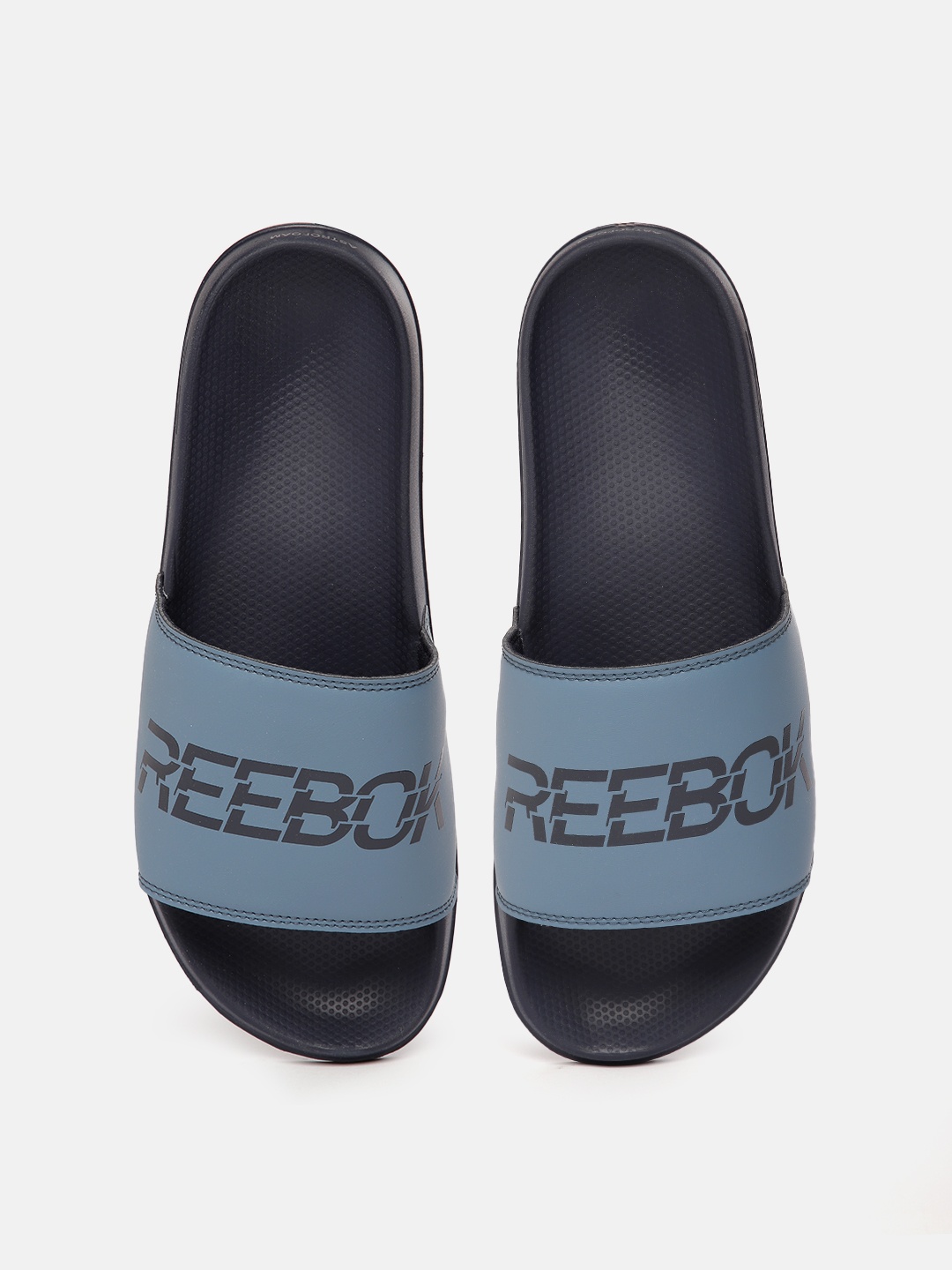 

Reebok Unisex Printed Vector Sliders, Navy blue