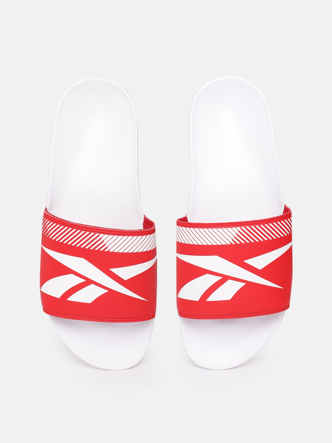 

Reebok Unisex Brand Logo Printed Sliders, Red