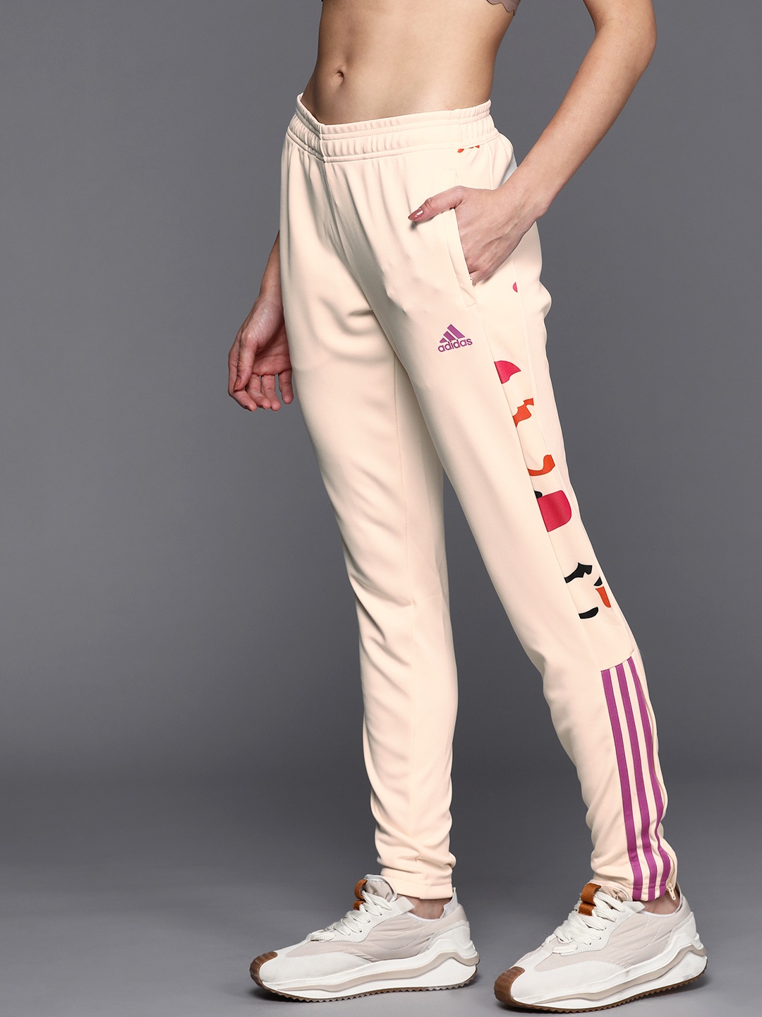 

ADIDAS Women Cream-Coloured Tiro X Thebe Magugu Football Track Pants