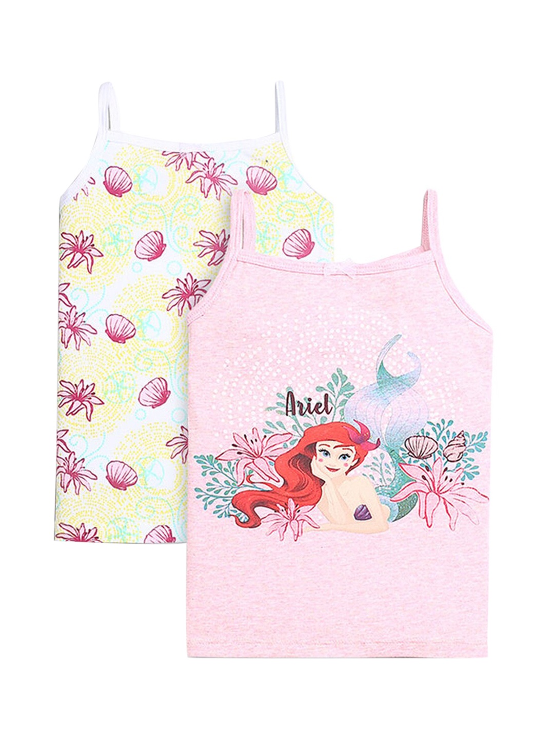 

Hopscotch Girls Pack Of 2 Multi-Coloured Cotton Innerwear Vests