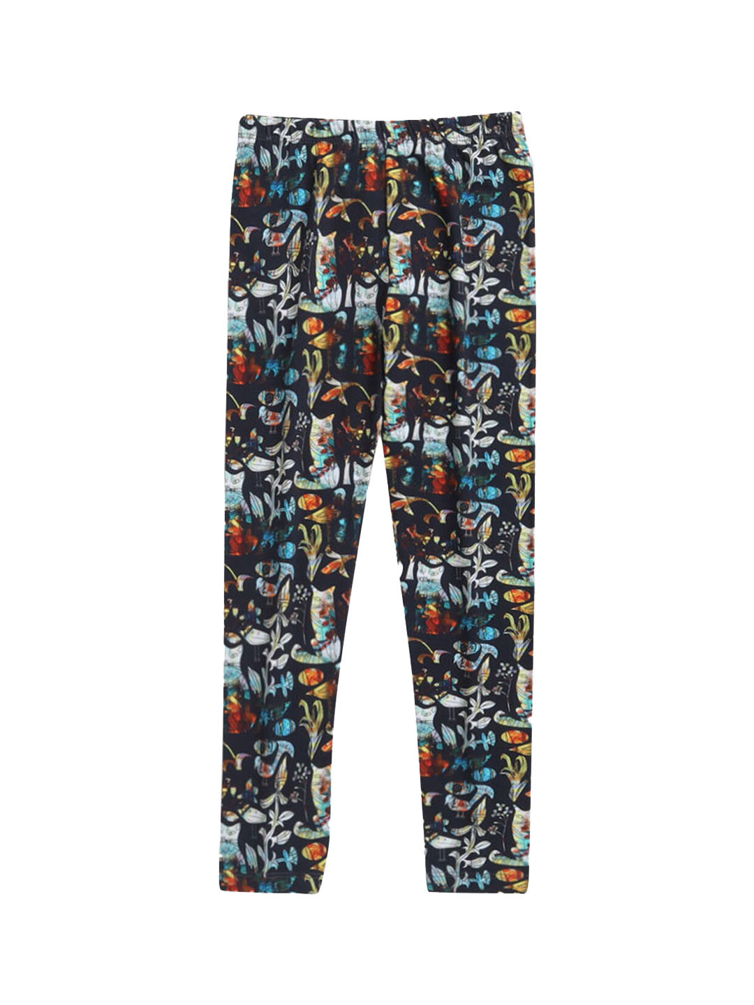 

Hopscotch Girls Multicoloured Printed Cotton Leggings, Multi