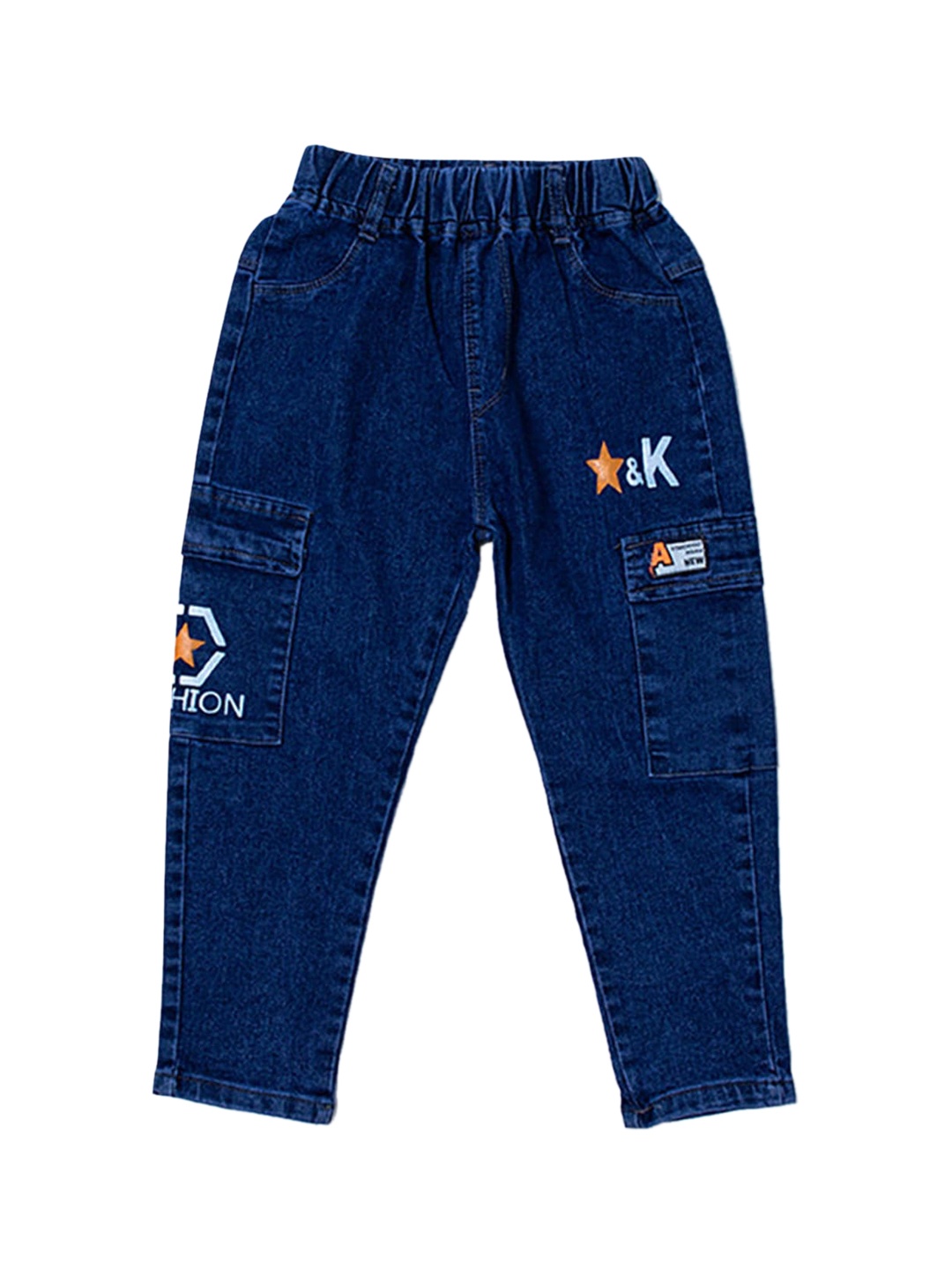 

Hopscotch Boys Blue High-Rise Highly Distressed Stretchable Jeans