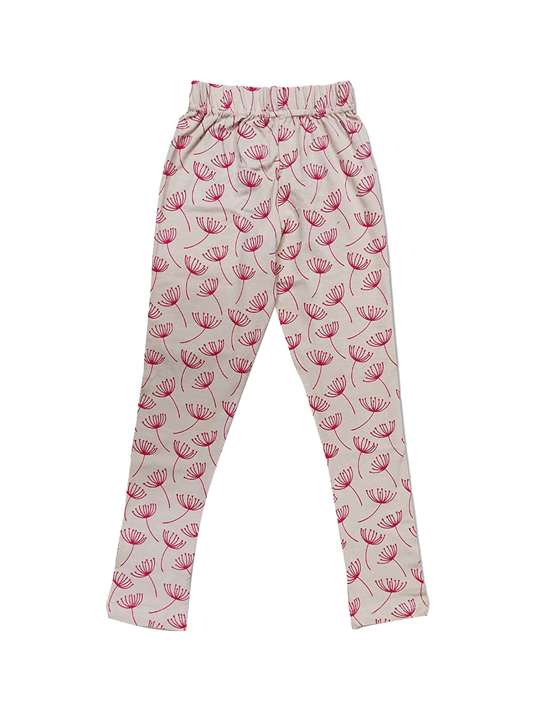 

Hopscotch Girls Beige All-Over Printed Leggings