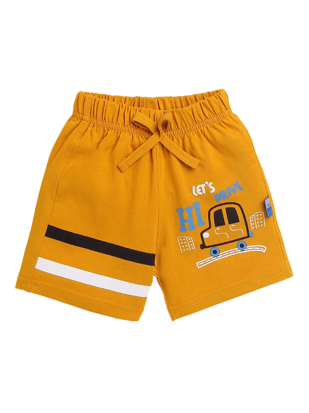 

Hopscotch Boys Yellow Printed Shorts