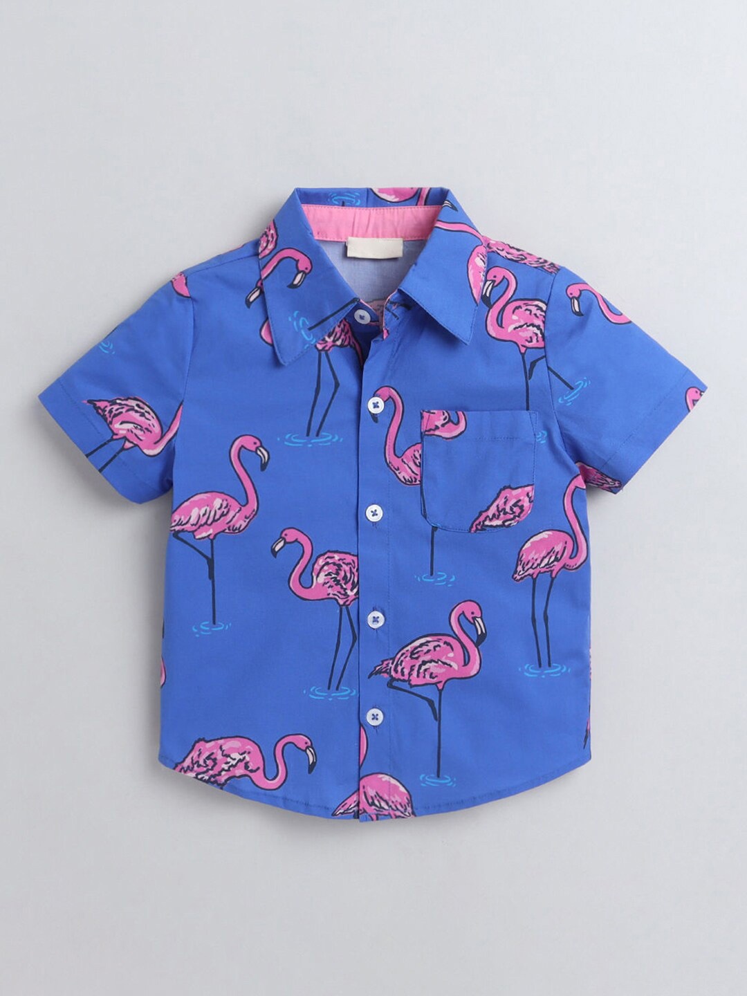 

Hopscotch Boys Blue Printed Casual Shirt
