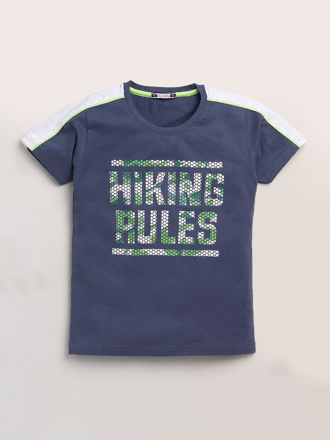 

Hopscotch Boys Blue Raw Edge T-shirt