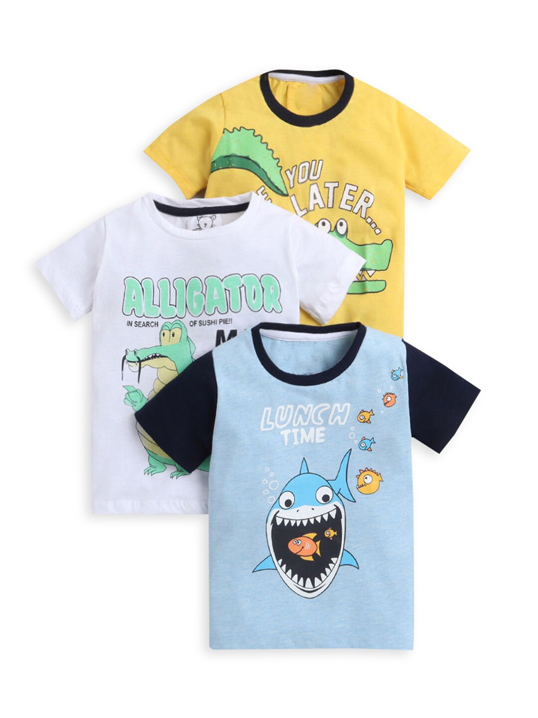 

Hopscotch Boys White 3 Linen Blend T-shirt