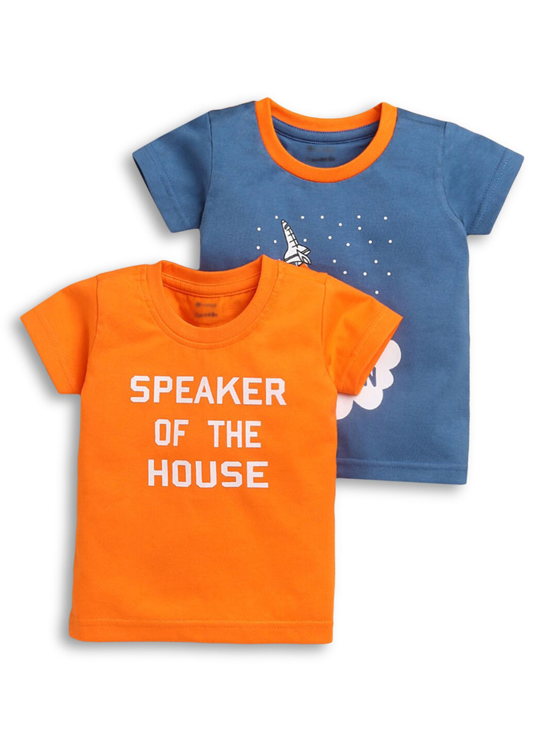 

Hopscotch Boys Multicoloured Printed Applique T-shirt, Multi