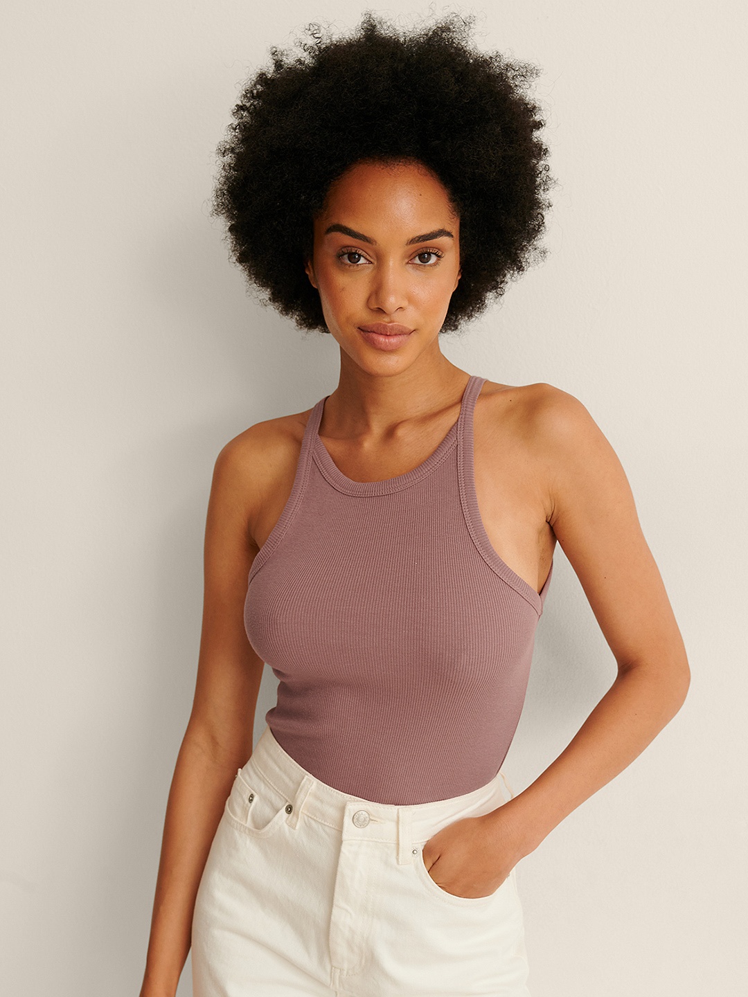 

NA-KD Mauve Solid Top