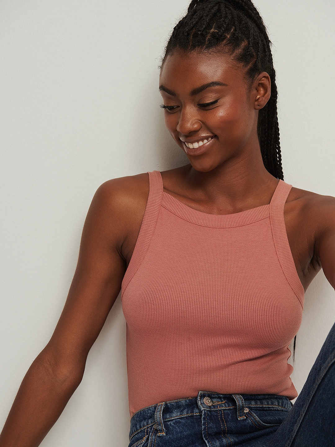 

NA-KD Women Pink Solid Top