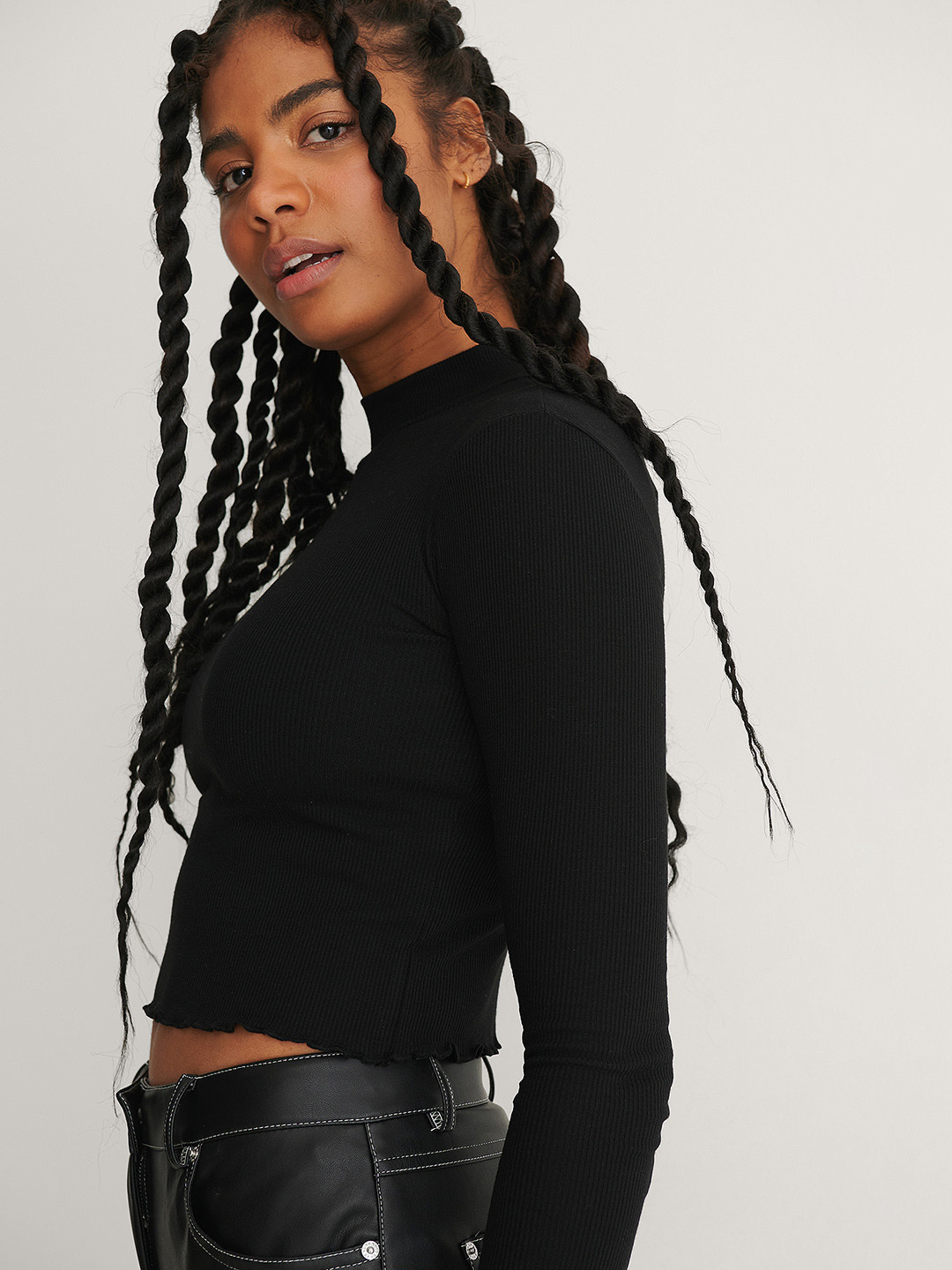 

NA-KD Women Black Solid Top