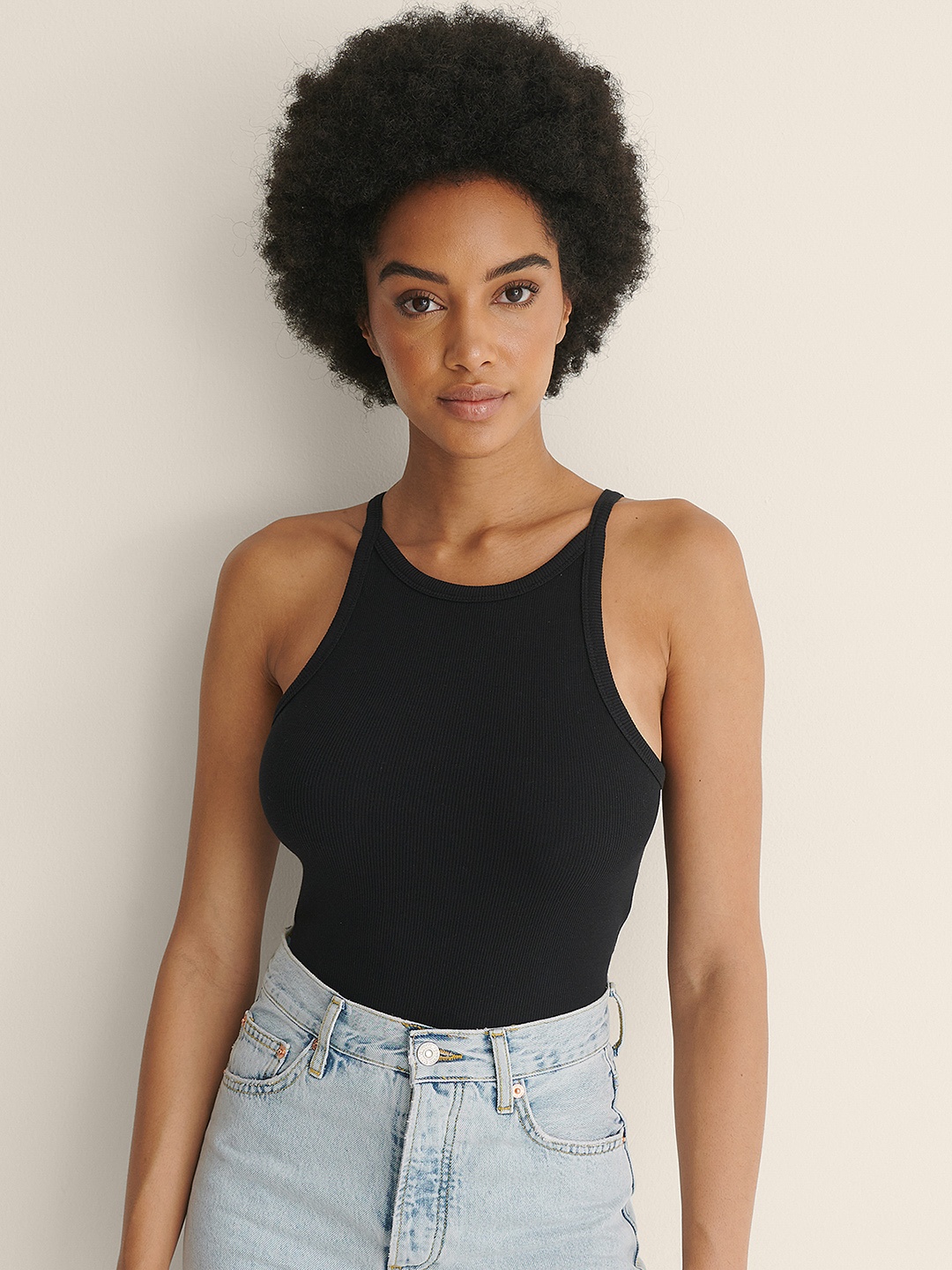 

NA-KD Black Solid Top