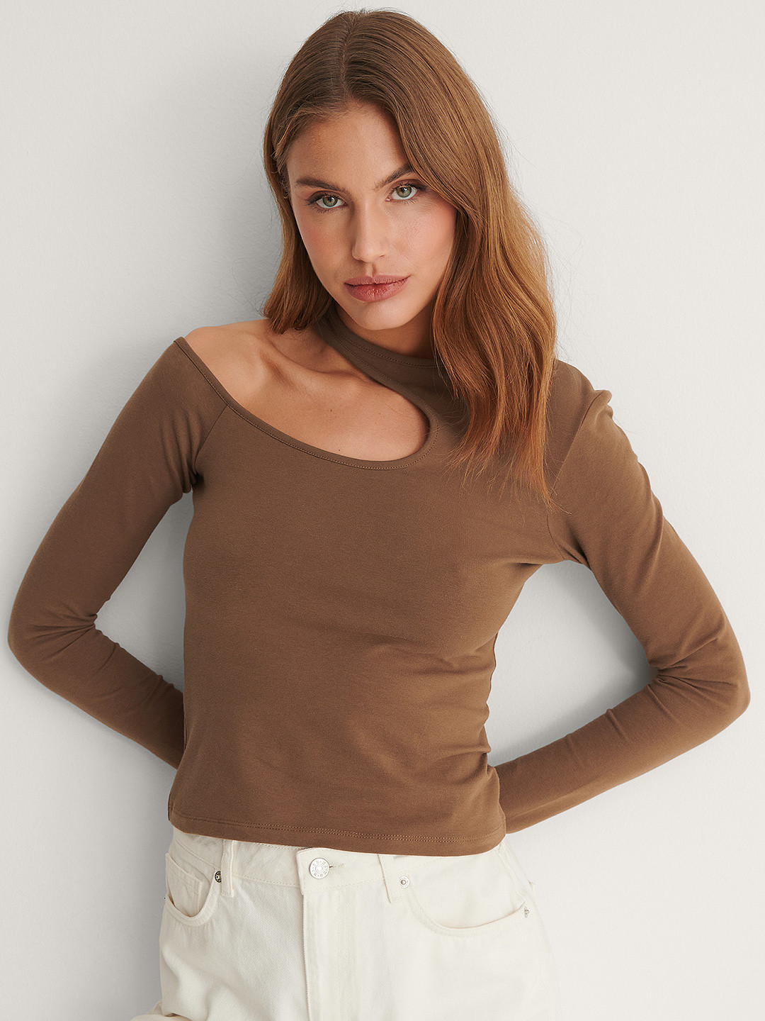 

NA-KD Brown Solid Top
