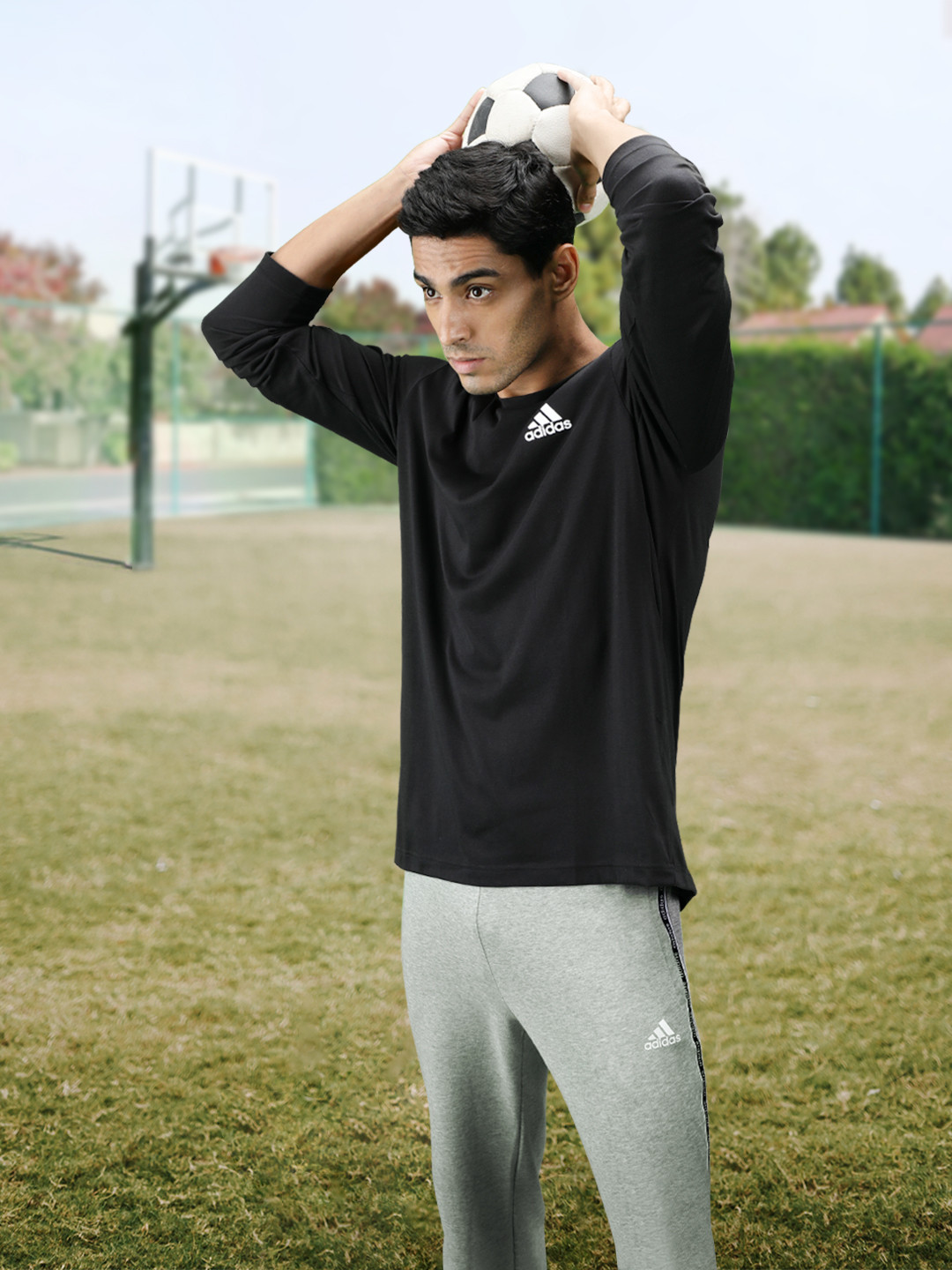 

ADIDAS Men Black Printed T-shirt