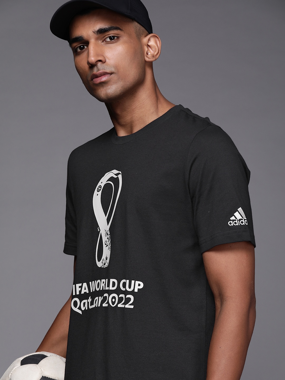 

ADIDAS Men FIFA World Cup 2022 Printed T-shirt, Black