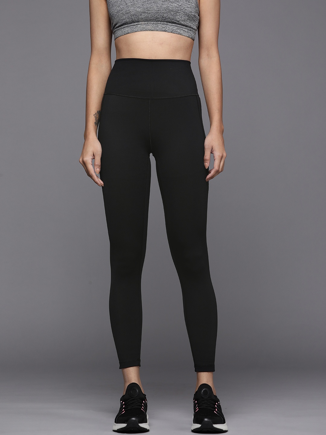 

ADIDAS Women Black STUDIO 7/8 T Solid Training Tights
