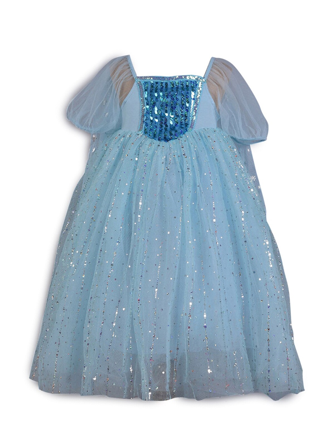 

Hopscotch Blue A-Line Dress