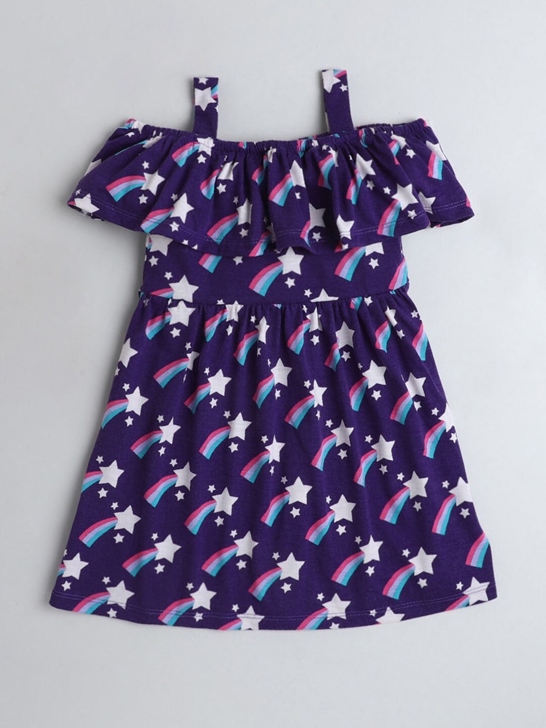 

Hopscotch Purple Floral Dress