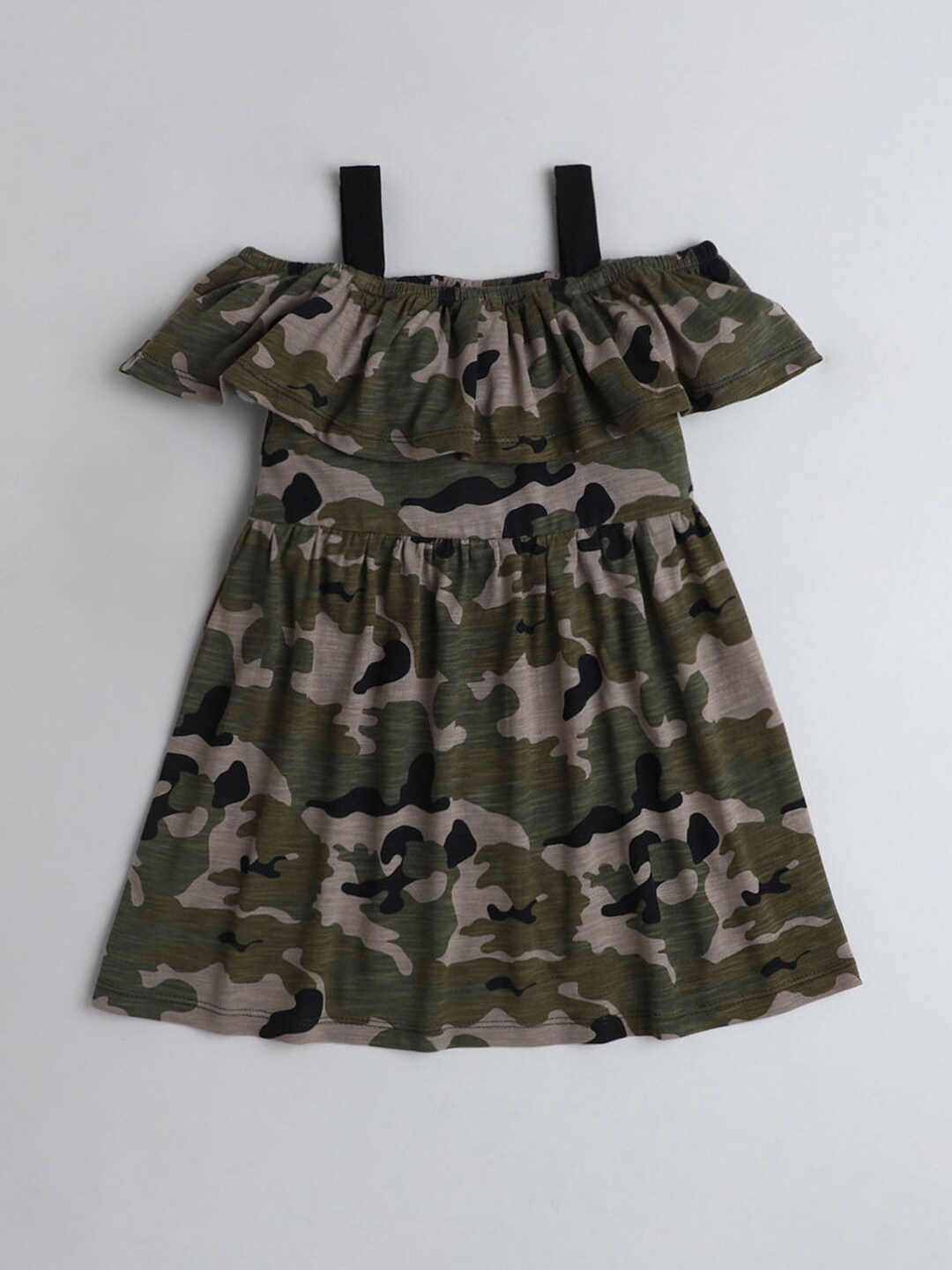 

Hopscotch Green Peplum Dress