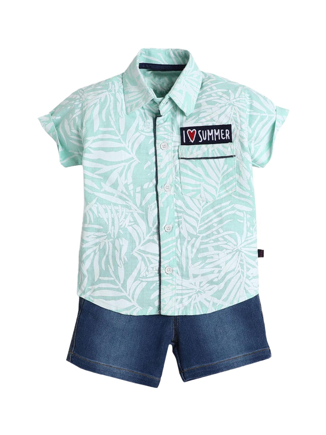 

Hopscotch Boys Green Clothing Set