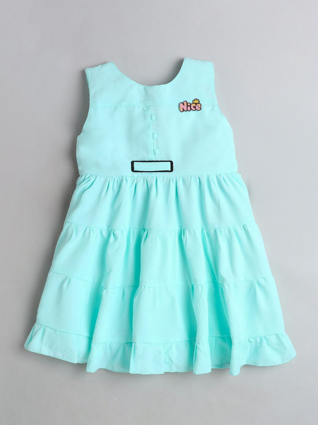 

Hopscotch Green A-Line Dress