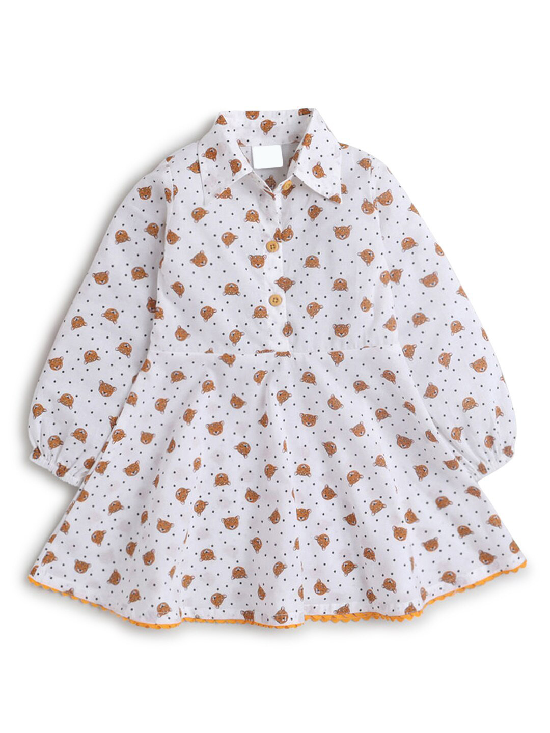 

Hopscotch Beige Floral Dress