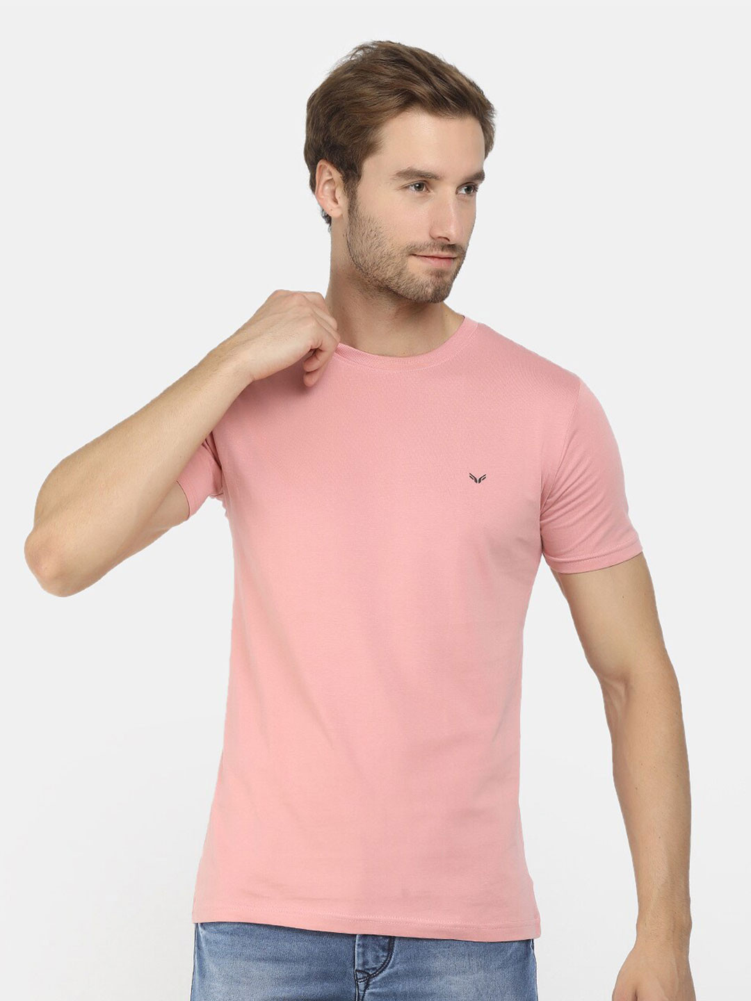

V-Mart Men Pink T-shirt