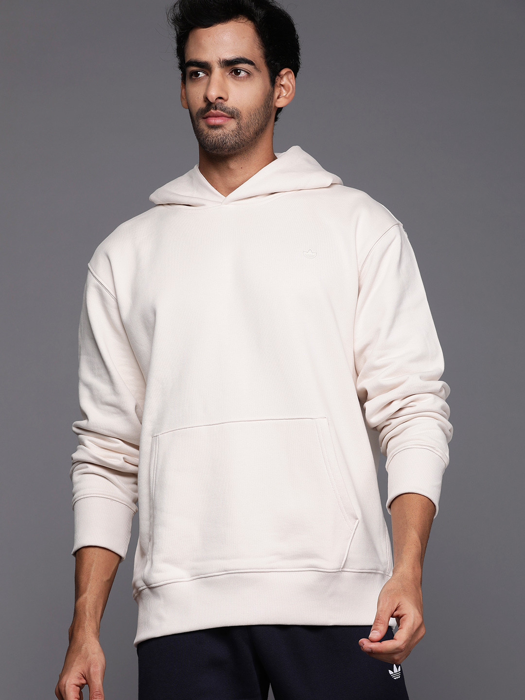 

ADIDAS Originals Men Off White Adicolor Contempo French Terry Hoodie Sweatshirt
