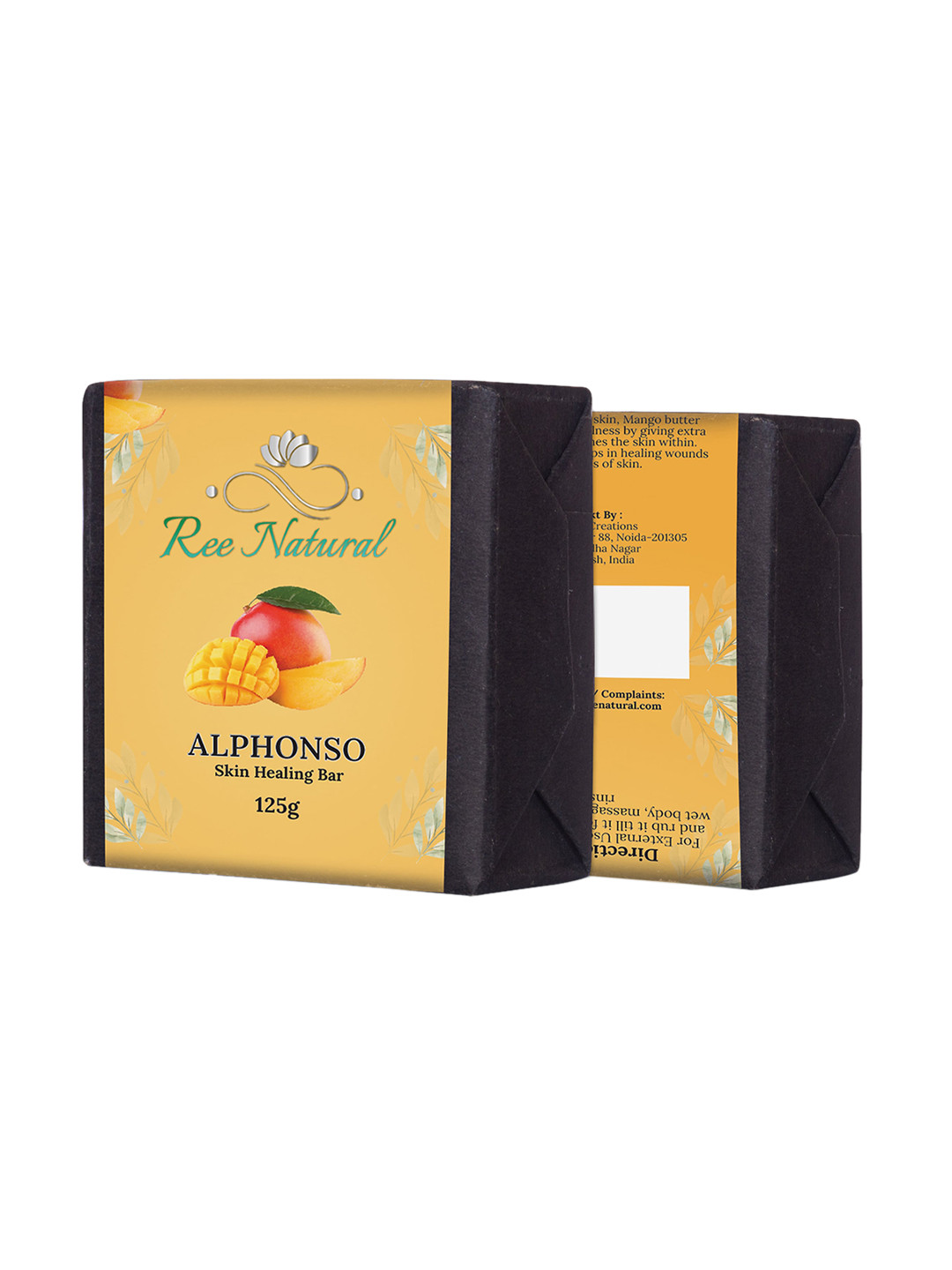 

Ree Natural Cold Processed Alphonso Skin Healing Bar - 125g, Beige