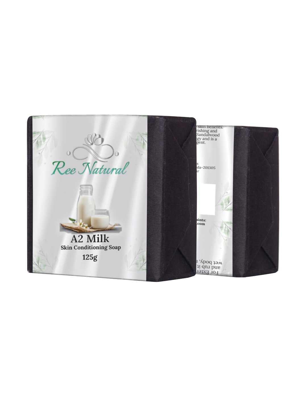 

Ree Natural Cold Processed A2 Milk Skin Conditioning Soap - 125g, Off white