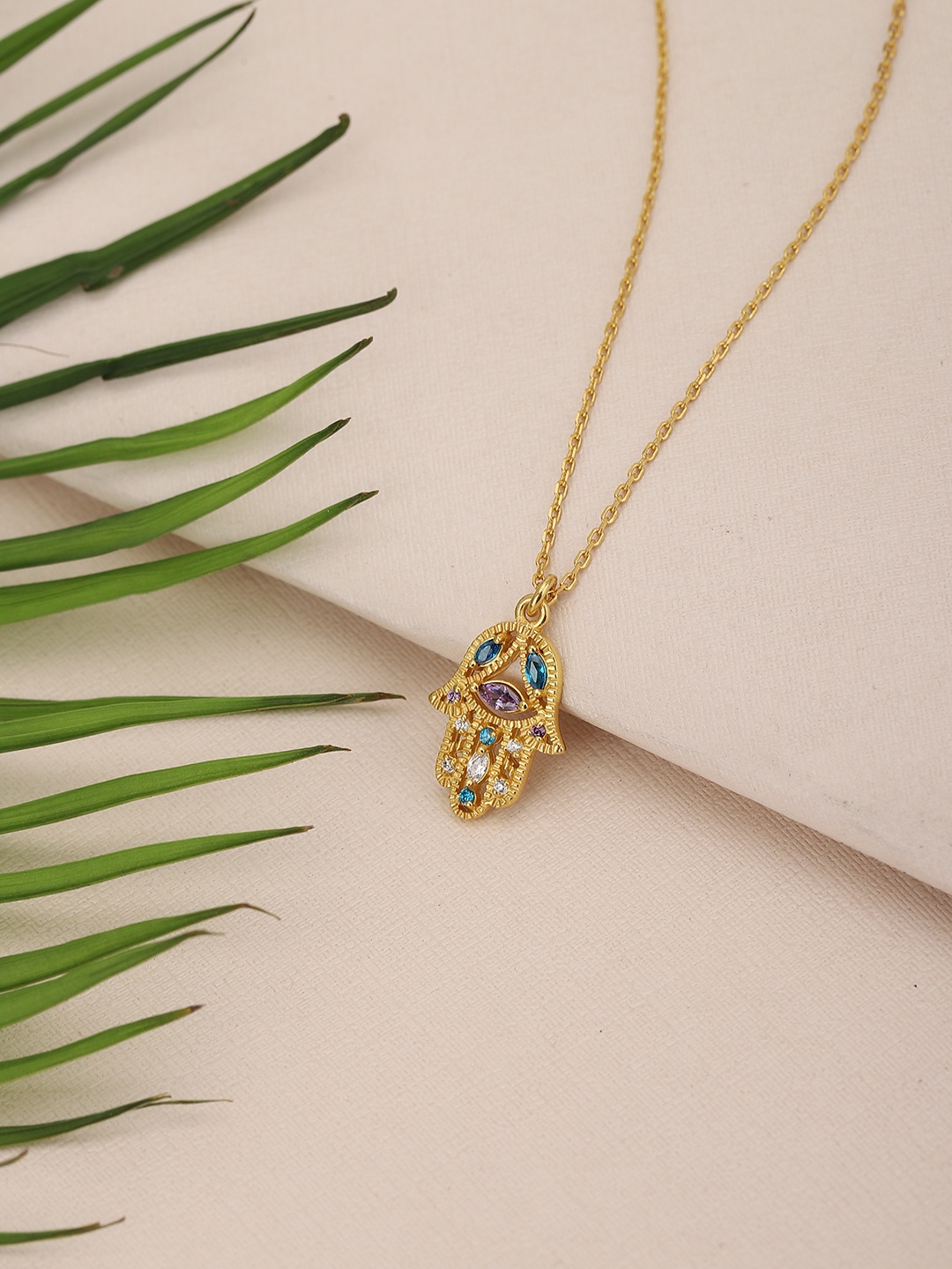 

Carlton London Gold-Toned Brass Gold-Plated Necklace
