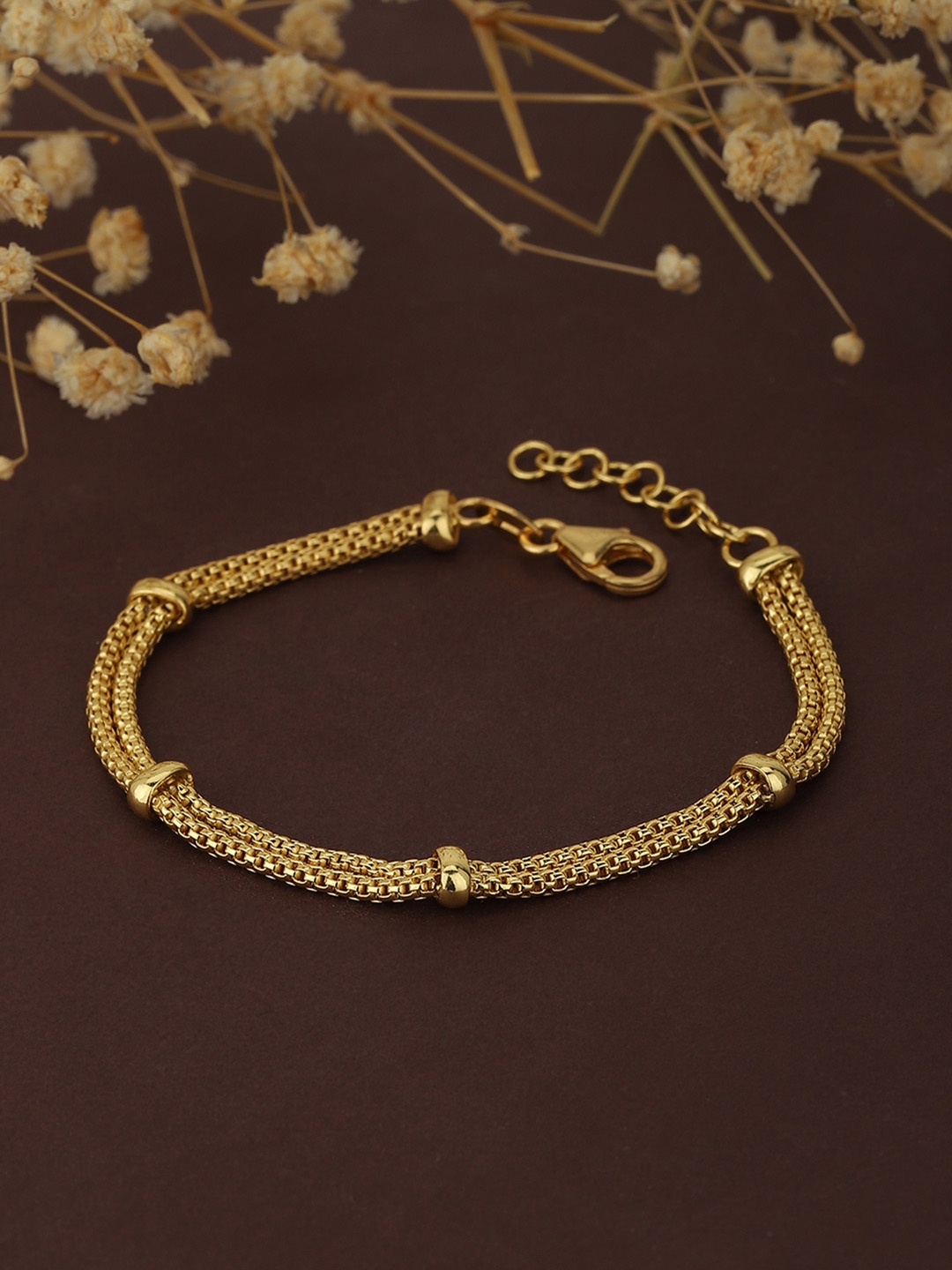 

Carlton London Women Gold-Plated Multistrand Bracelet